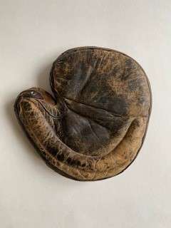 Early 1900's Crescent Catchers Mitt Front